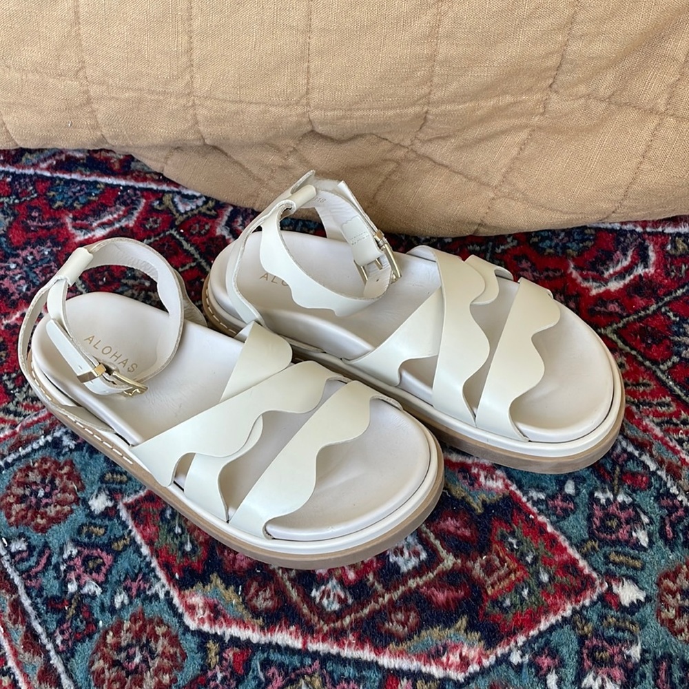 White Alohas Sandals